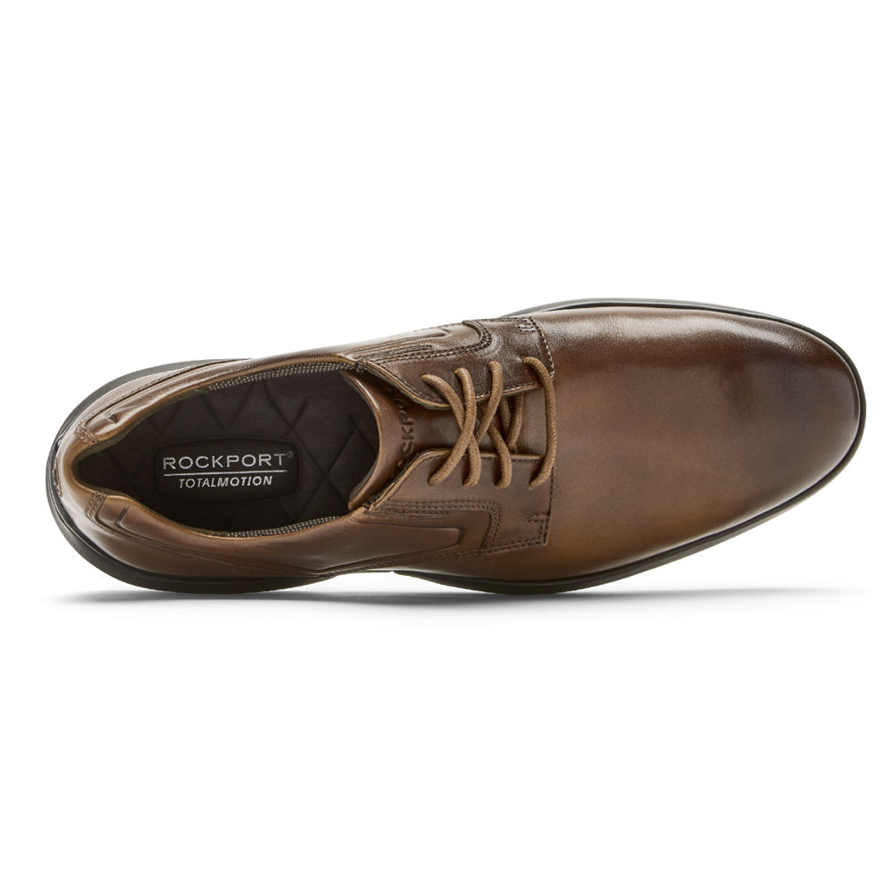 Rockport Mens Total Motion Advance Plain Toe - Oxfords Brown - GPM749321